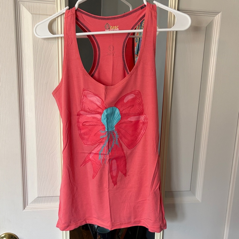 Raw Threads Tank Top with Bow Design